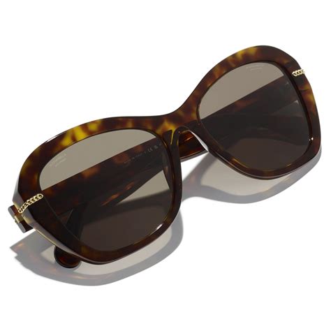 chanel butterfly sunglasses tortoise